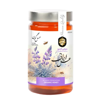عسل گون انگبین ممتاز طبیعی: گنجینه ای شیرین از دل طبیعت ایران ۹۰۰ گرمی دیجی کندو